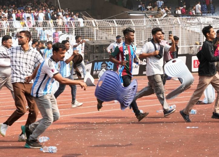 Imagen referencial - Messi en la India - Red social X
