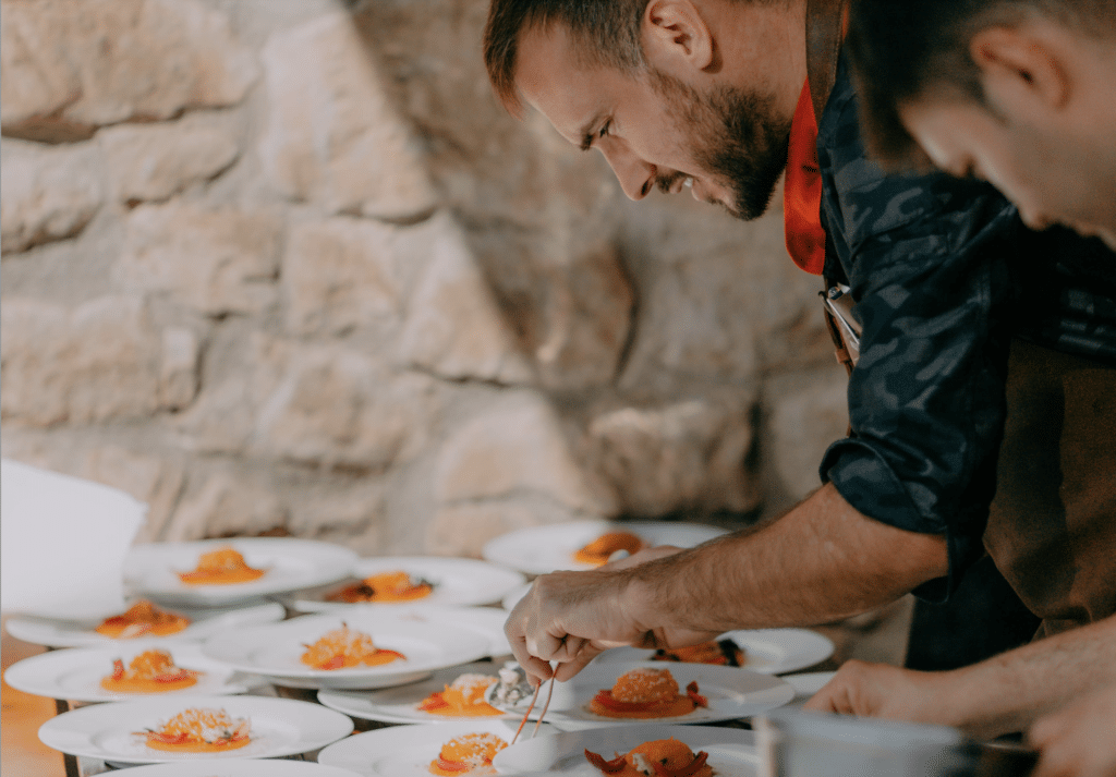Arnau París, en unas jornadas gastronómicas en Casa del Moliner.