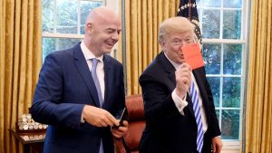 Donald Trump y Gianni Infantino