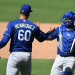 Edgardo Henríquez se luce en el bullpen de los Dodgers